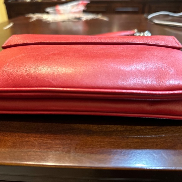 Prada Pattina Soft Calkskin and Saffiano leather, Mini Bag, Color Red - Picture 7 of 11